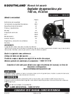 Preview for 37 page of Southland SWB163150E Operator'S Manual