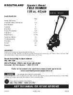 Preview for 1 page of Southland SWFT14022 Operator'S Manual