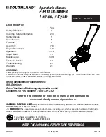 Southland SWFT15022 Operator'S Manual preview