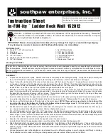 Предварительный просмотр 12 страницы southpaw enterprises In-FUN-ity Climbing System Instruction Sheet