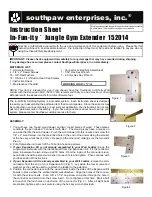 Предварительный просмотр 16 страницы southpaw enterprises In-FUN-ity Climbing System Instruction Sheet