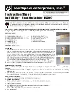 Предварительный просмотр 21 страницы southpaw enterprises In-FUN-ity Climbing System Instruction Sheet