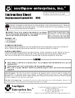 Предварительный просмотр 5 страницы southpaw enterprises Static Eye Bolt Wrap 7011 Instruction Sheet