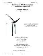 Preview for 3 page of Southwest Windpower Whisper 100 Owner'S Manual