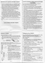 Предварительный просмотр 2 страницы Southwestern Bell FM2552 Owner'S Manual