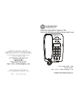 Предварительный просмотр 1 страницы Southwestern Bell FM2575 Owner'S Manual