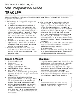 Southwestern Industries TRAK LPM Site Preparation Manual предпросмотр