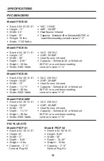 Предварительный просмотр 13 страницы Southwire PVCB-02 Operating And Maintenance Instructions Manual