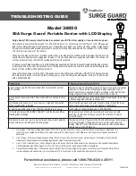 Preview for 1 page of Southwire Surge Guard 34850 Troubleshooting Manual