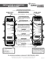 Preview for 1 page of Southwire Surge Guard 35530 Installation & Operating Instructions Manual