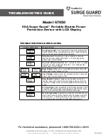 Предварительный просмотр 2 страницы Southwire Surge Guard 67050 Troubleshooting Manual