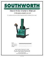 Southworth Stack-N-Go FPS3000-43NFO-21 Owner'S Manual preview