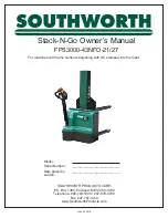 Preview for 1 page of Southworth Stack-N-Go FPS3000-43NFO-21 Owner'S Manual