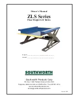 Preview for 1 page of Southworth ZLS Series Owner'S Manual