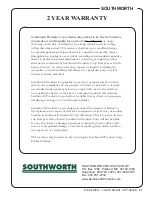 Preview for 21 page of Southworth ZLS Series Owner'S Manual