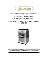 Preview for 1 page of Sovereign AC60DOSSC Installation And Operating Instructions Manual