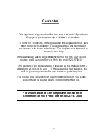 Preview for 3 page of Sovereign AC60DOSSC Installation And Operating Instructions Manual