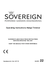 Sovereign HS-PHT 22 Operating Instructions Manual preview