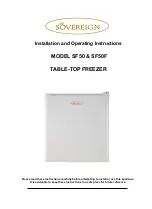 Sovereign SF50 Installation And Operating Instructions Manual preview