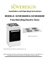 Sovereign SOVE5060W Installation And Operating Instructions Manual preview