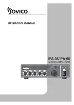 Предварительный просмотр 1 страницы SOVICO IPA-35 Operation Manual