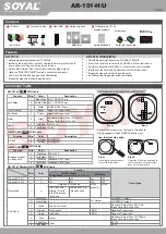 Preview for 1 page of Soyal AR-101-H Installation Manual