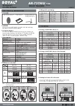 Soyal AR-737H/U User Manual preview