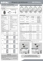 Preview for 3 page of Soyal AR-737H/U User Manual