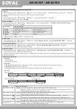 Предварительный просмотр 3 страницы Soyal AR-821EF User Manual