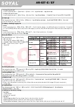 Предварительный просмотр 5 страницы Soyal AR-837-E Manual