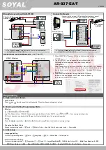 Предварительный просмотр 3 страницы Soyal AR-837-EA-T Manual