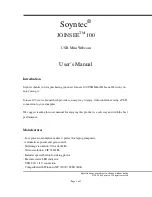 Preview for 1 page of Soyntec Joinsee 100 User Manual