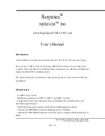 Soyntec Nexoos 300 User Manual preview