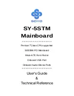 Предварительный просмотр 1 страницы SOYO Mainboard SY-5S User Manual