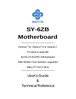 SOYO Motherboard SY-6ZB User Manual предпросмотр