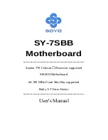 Предварительный просмотр 1 страницы SOYO SY-7SBB User Manual