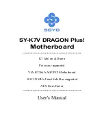 SOYO SY-K7V DRAGON Plus User Manual preview