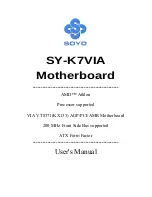 SOYO SY-K7VIA User Manual предпросмотр