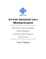 SOYO SY-P4S DRAGON Ultra User Manual preview
