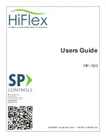 Preview for 1 page of SP Controls Hiflex HF-100 User Manual