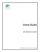 SP Controls SP-SW5100-VUHD User Manual preview