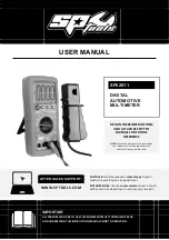 Preview for 1 page of SP tools SP62011 User Manual