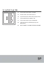 SP S+LINE 9 Installation And User Manual предпросмотр