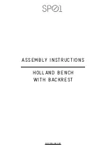 Предварительный просмотр 3 страницы SP01 METRICA HOLLAND BENCH Assembly Instructions Manual