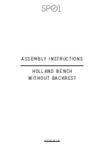 Предварительный просмотр 11 страницы SP01 METRICA HOLLAND BENCH Assembly Instructions Manual