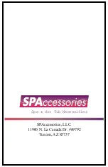 Preview for 8 page of SPAccessories Classic Lifter Installation & Use Manual