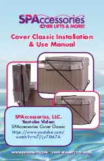 SPAccessories Cover Classic Lifter Installation & Use Manual preview