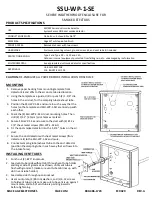 Preview for 2 page of SPACE AGE ELECTRONICS SSU-WP-1 Quick Start Manual