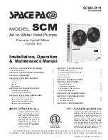 Space Pak SCM-036 Installation, Operation & Maintenance Manual preview