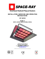 Предварительный просмотр 1 страницы Space-Ray ERP10 Installation, Servicing And Operating Instructions